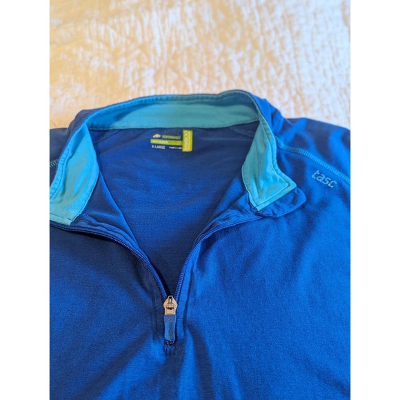 Tasc Bamboo Performance Quarter Zip Pullover Men’s X-Large Blue New Orleans - Picture 3 of 13